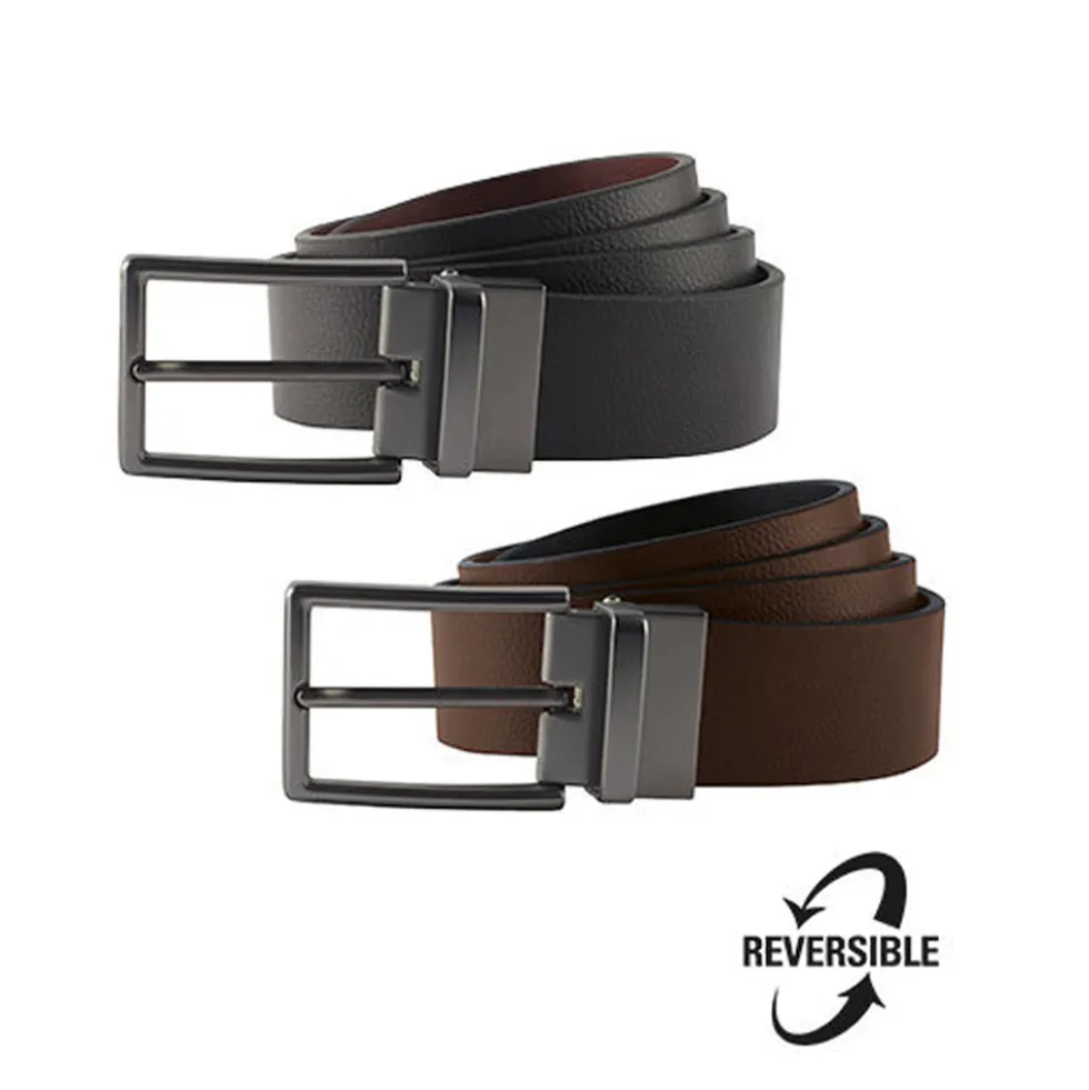 AQ904 Asquith & Fox Herren Ledergürtel Wendedesign