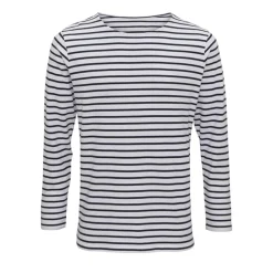 AQ070 Asquith & Fox Herren Matrosen Shirt gestreift langarm