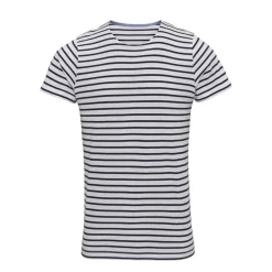 AQ072 Asquith & Fox Herren Matrosen Shirt T-Shirt gesreift kurzarm