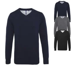 AQ042 Asquith & Fox Herren Pullover V-Ausschnitt