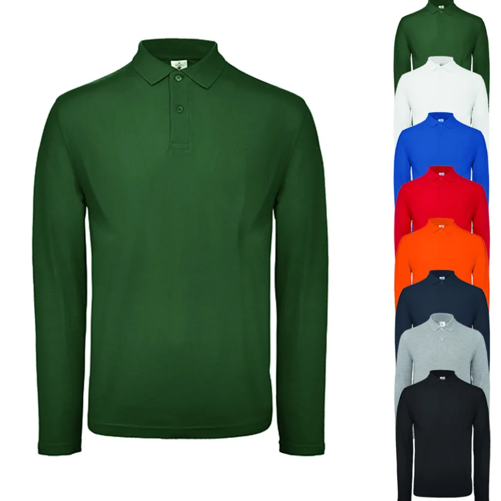 BCPUI12 B&C Langarm Polo ID.001 / Unisex