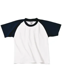 BCTK350 B&C T-Shirt kurzarm Base-Ball / Kinder