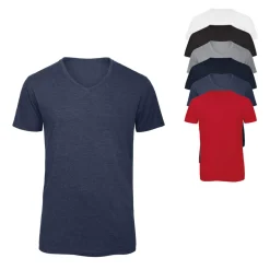 BCTM057 B&C V-Ausschnitt TRIBLEND T-Shirt kurzarm /Herren