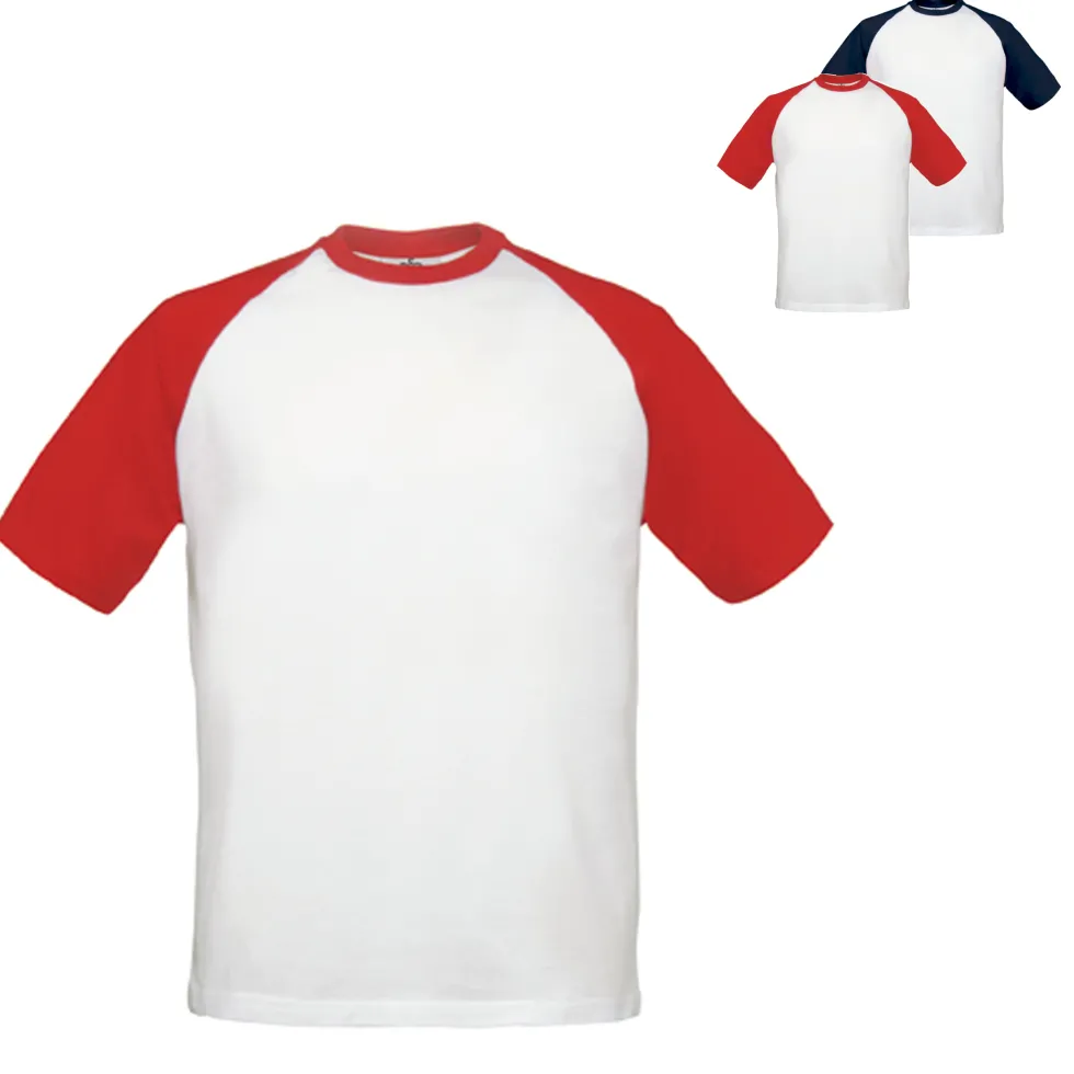 BCTU020 B&C kurzarm T-Shirt Base-Ball