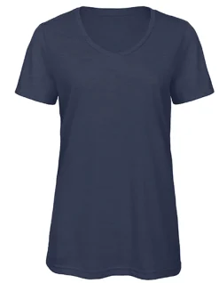BCTW058 B&C V-Ausschnitt TRIBLEND T-Shirt kurzarm /Damen