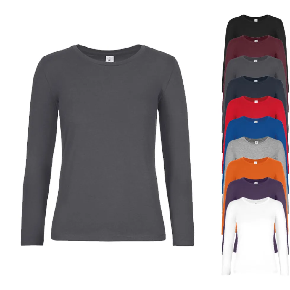 BCTW08T B&C T-Shirt #E190 Langarm Shirt / Damen