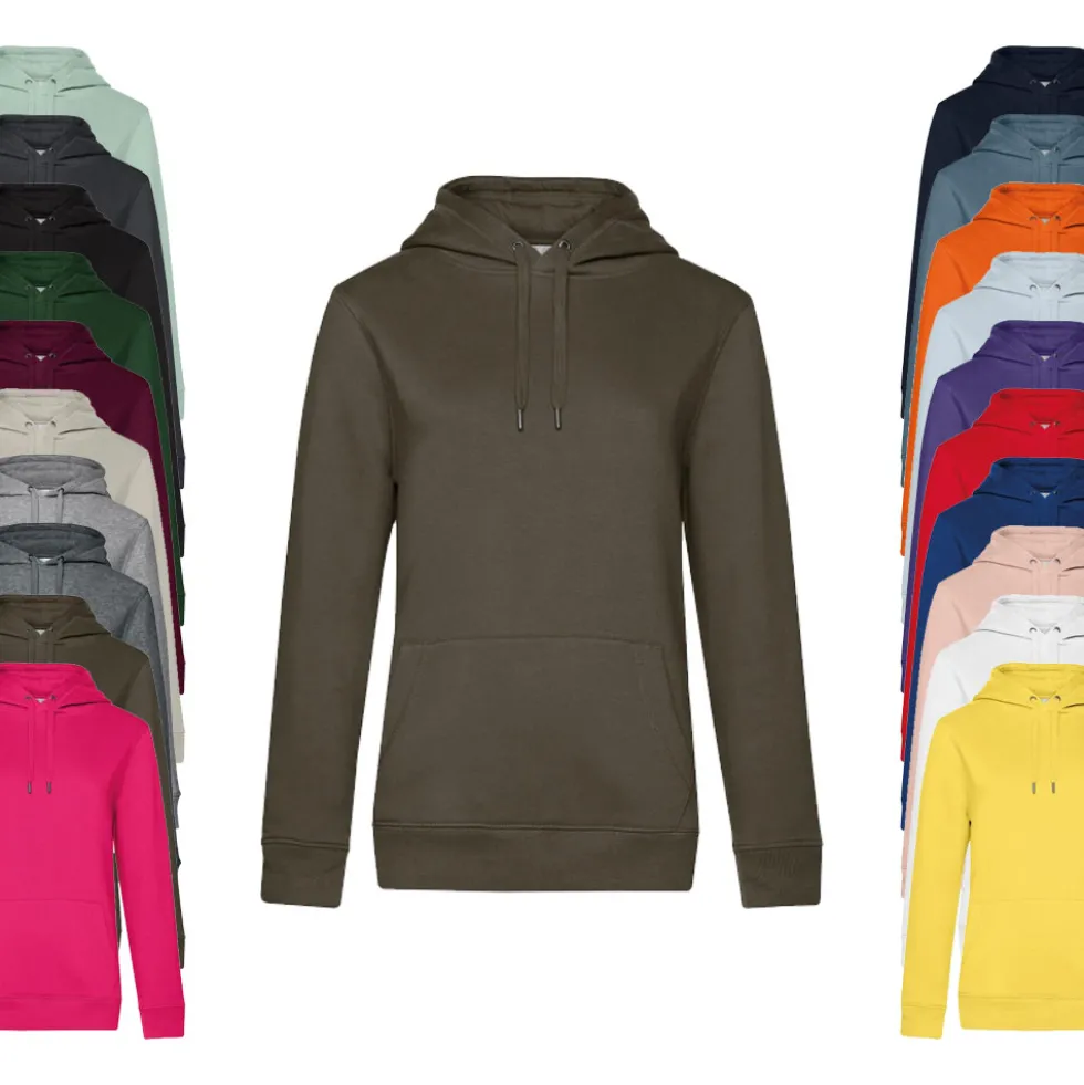 BCWW02Q B&C QUEEN Kapuzen Pullover /Damen
