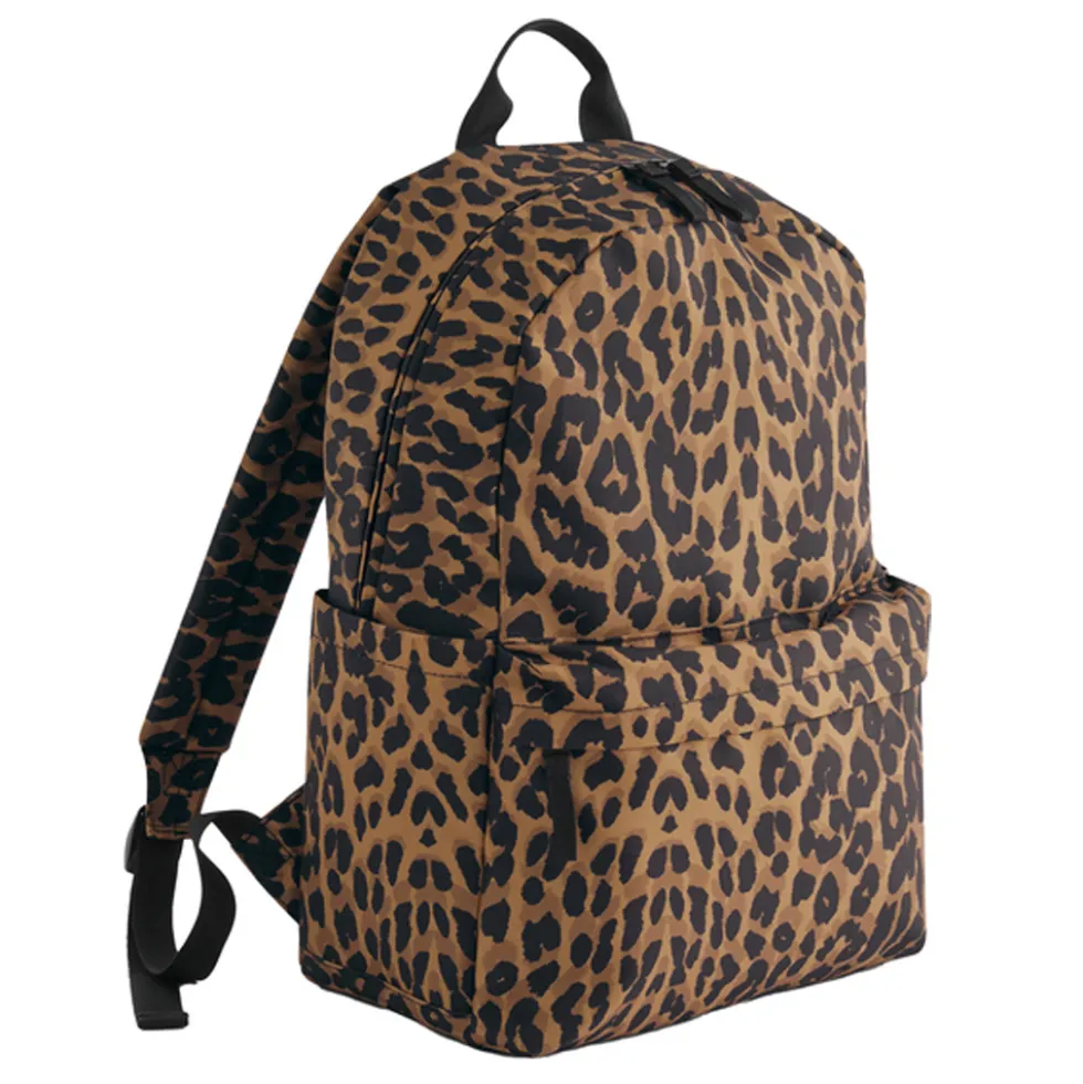 BG195 BagBase Rucksack mit Leopardenmuster