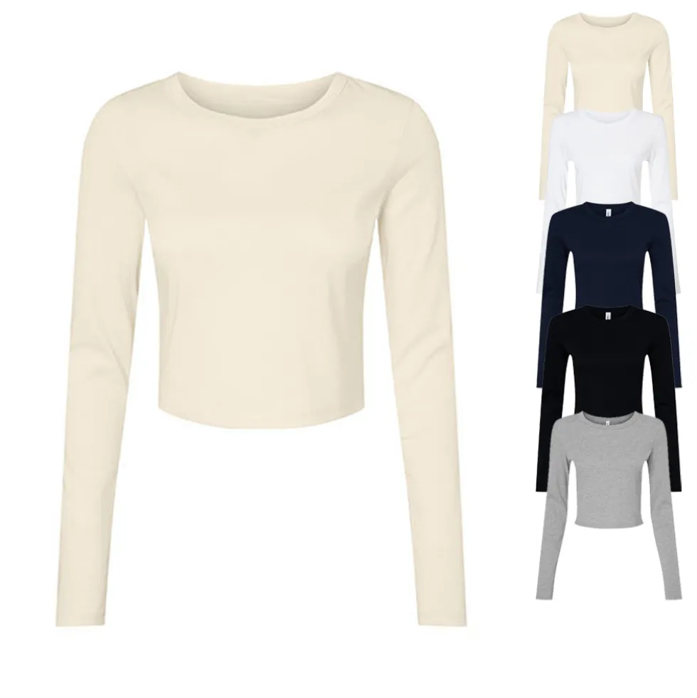 BL1501 Bella Damen Ripp langarm T-Shirt