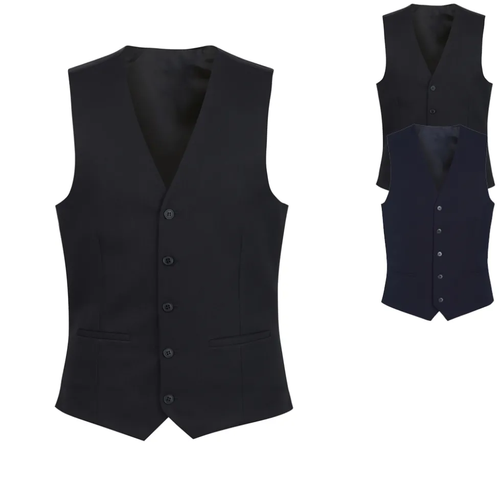 BR671 Brook Taverner Bistro-Weste Mercury für Herren