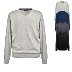 BR7818 Brook Taverner Herren V-Ausschnitt Pullover Boston