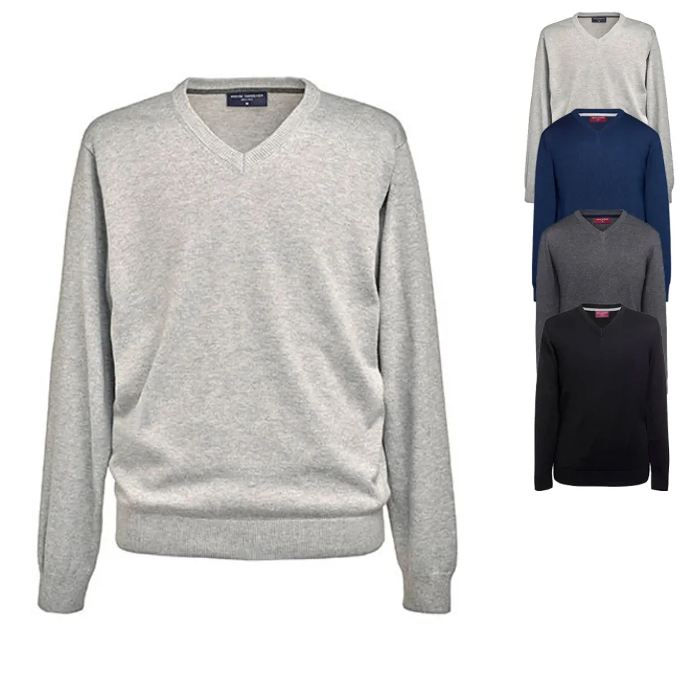 BR7818 Brook Taverner Herren V-Ausschnitt Pullover Boston