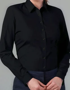 BR692 Brook Taverner Selene Bistro-Bluse Langarm für Damen