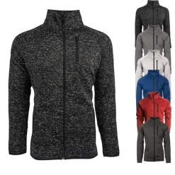 BU3901 Burnside Herren Strickfleece Jacke
