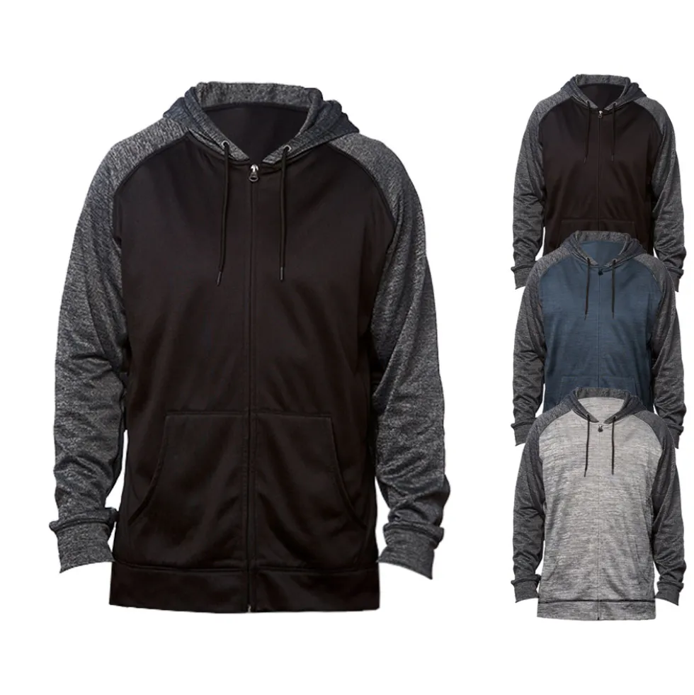 BU8660 Burnside Sport Raglan Kapuzenjacke