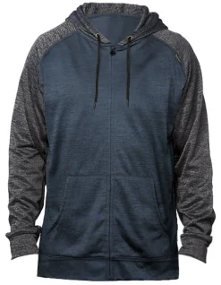 BU8660 Burnside Sport Raglan Kapuzenjacke