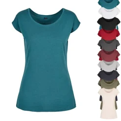 BYBB013 Build Your Brand Basic Damen T-Shirt mit weitem Hals