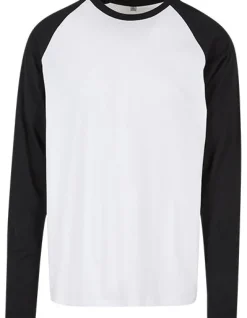 BYBB023 Build Your Brand Basic Herren Kontrast Raglan T-Shirt langarm