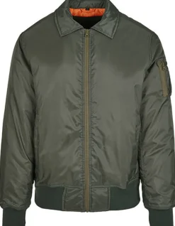 BY157 Build Your Brand Bomberjacke mit Kragen