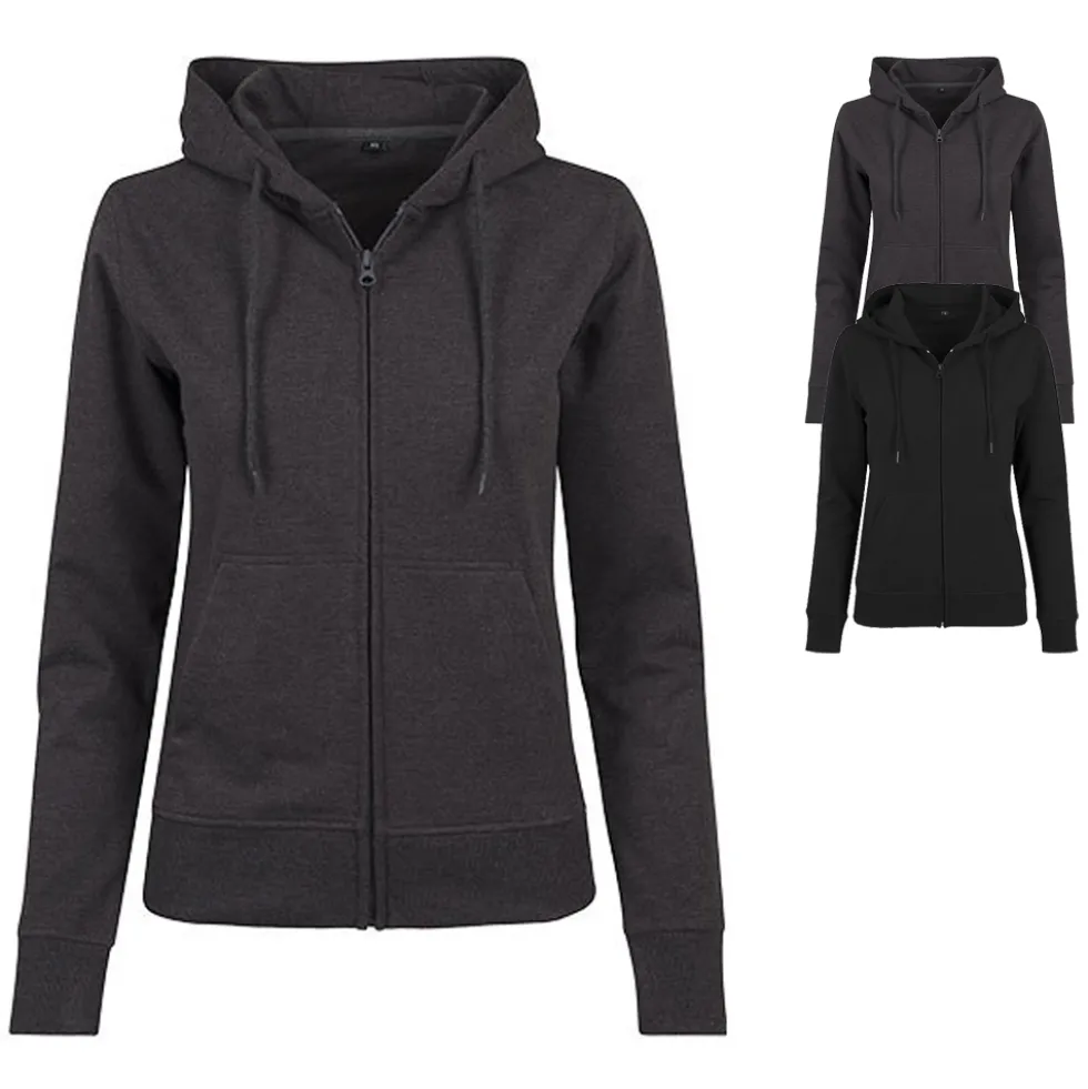 BY069 Build Your Brand Damen Frottee Kapuzenjacke