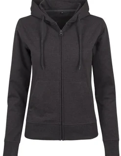 BY069 Build Your Brand Damen Frottee Kapuzenjacke