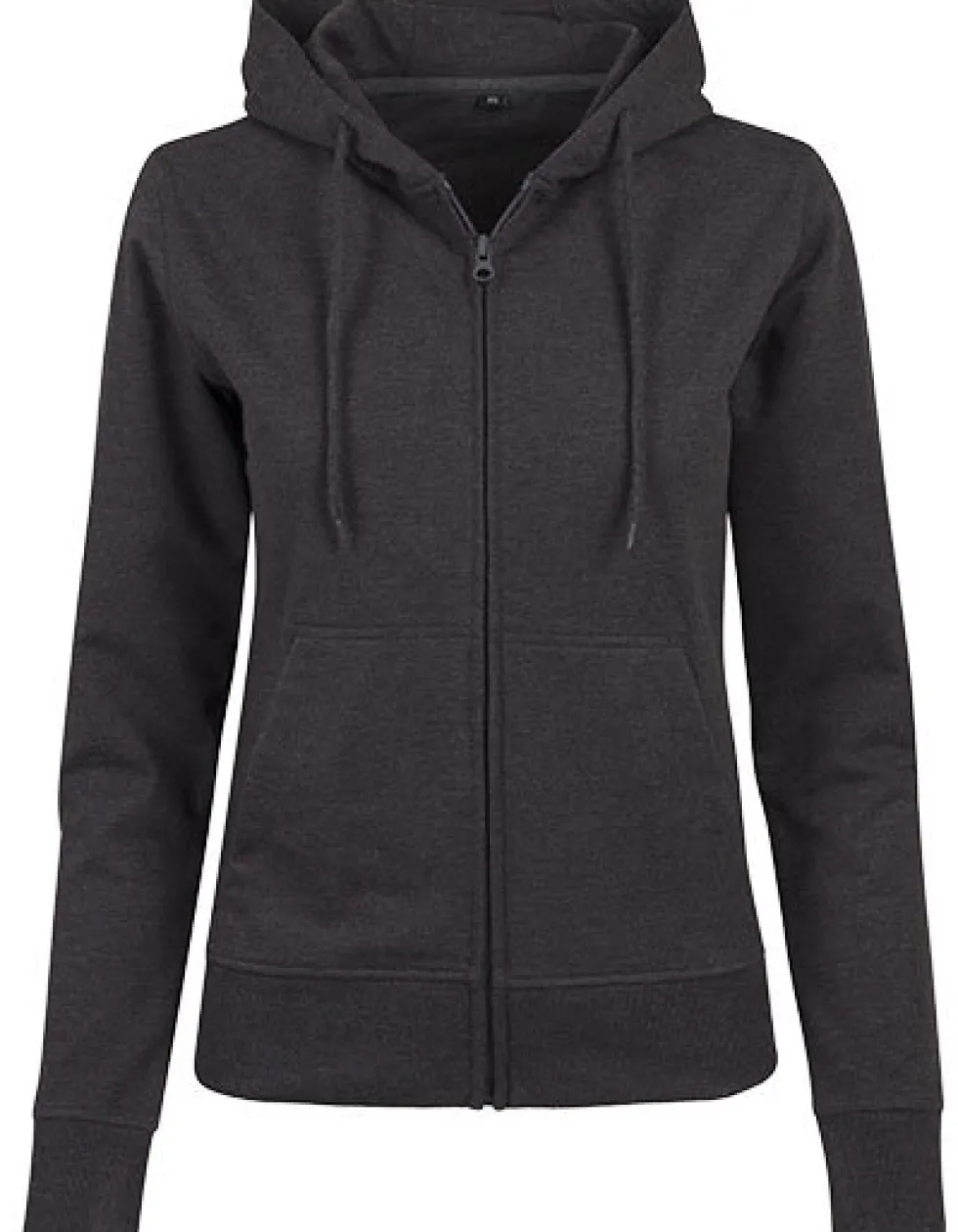 BY069 Build Your Brand Damen Frottee Kapuzenjacke