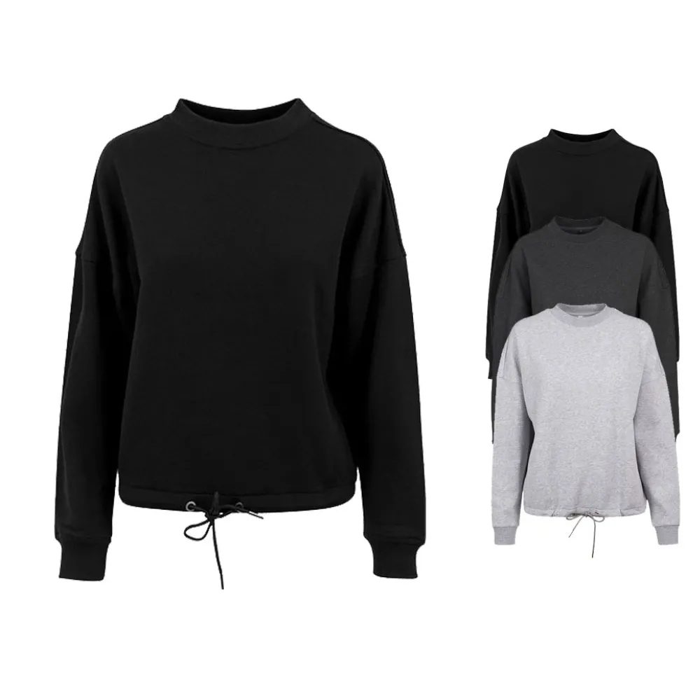 BY058 Build Your Brand Damen Rundhals Sweatshirt Übergröße