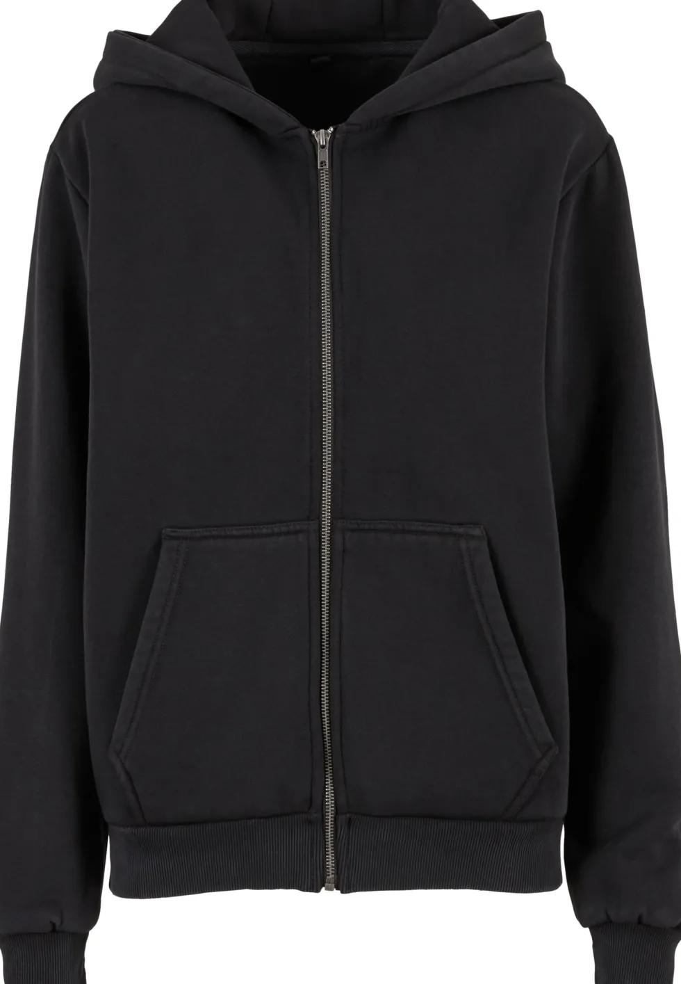 BY299 Build Your Brand Damen schwere Kapuzen-Sweatjacke Vintage-Stil