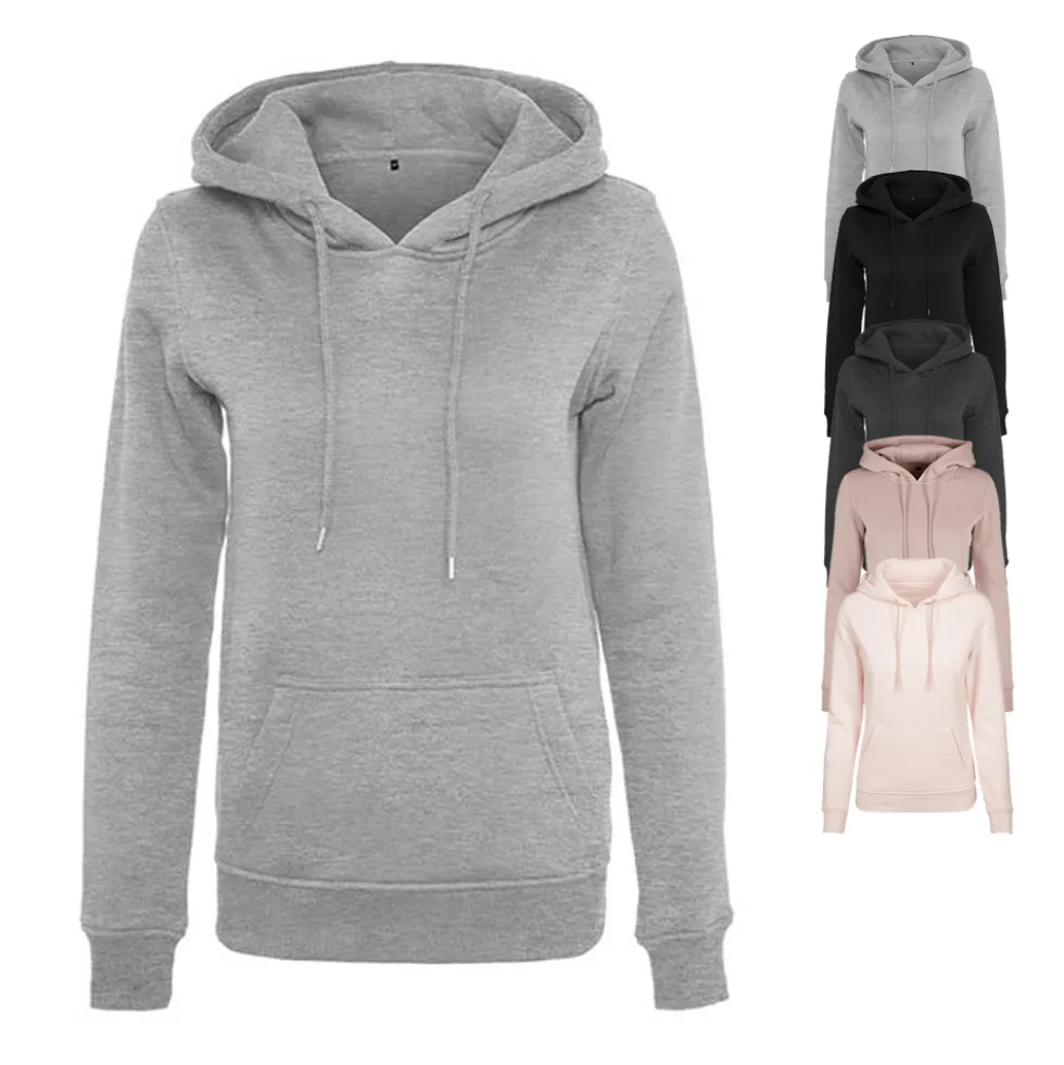 BY026 Build Your Brand Damen schweres Kapuzen Sweatshirt