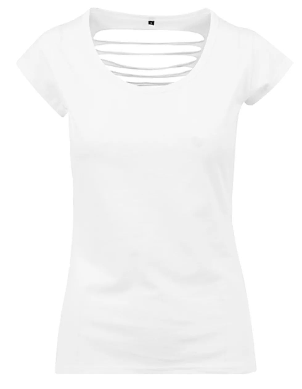BY035 Build Your Brand Damen T-Shirt kurzarm offener Rücken