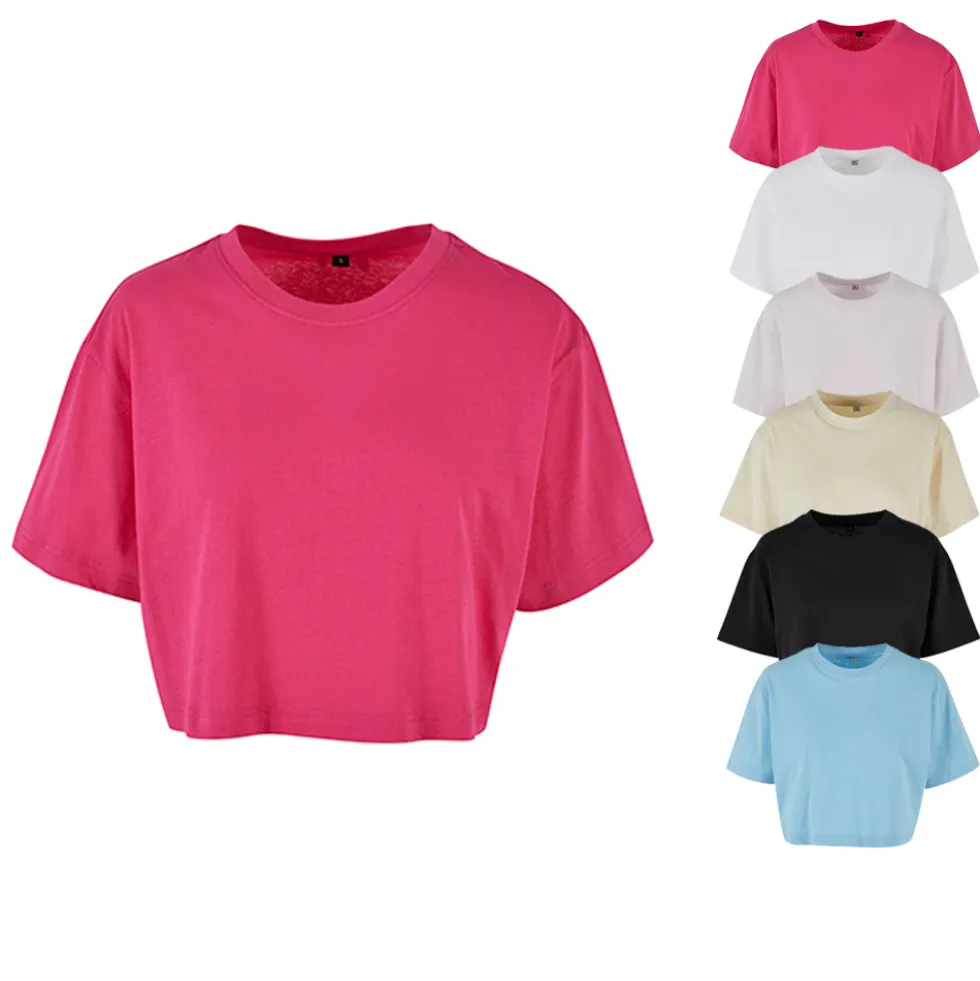 BY264 Build Your Brand Damen T-Shirt Übergröße bauchfrei