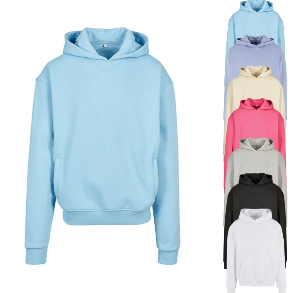 BY268 Build Your Brand extraschweres Kapuzen-Sweatshirt Übergröße
