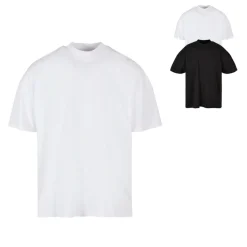 BY230 Build Your Brand Herren T-Shirt Oversize-Passform mit Stehkragen