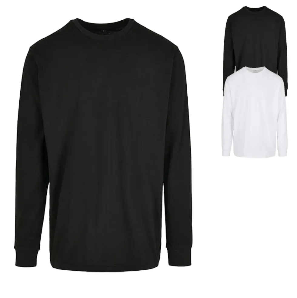 BY150 Build Your Brand Langarmshirt mit Bündchen
