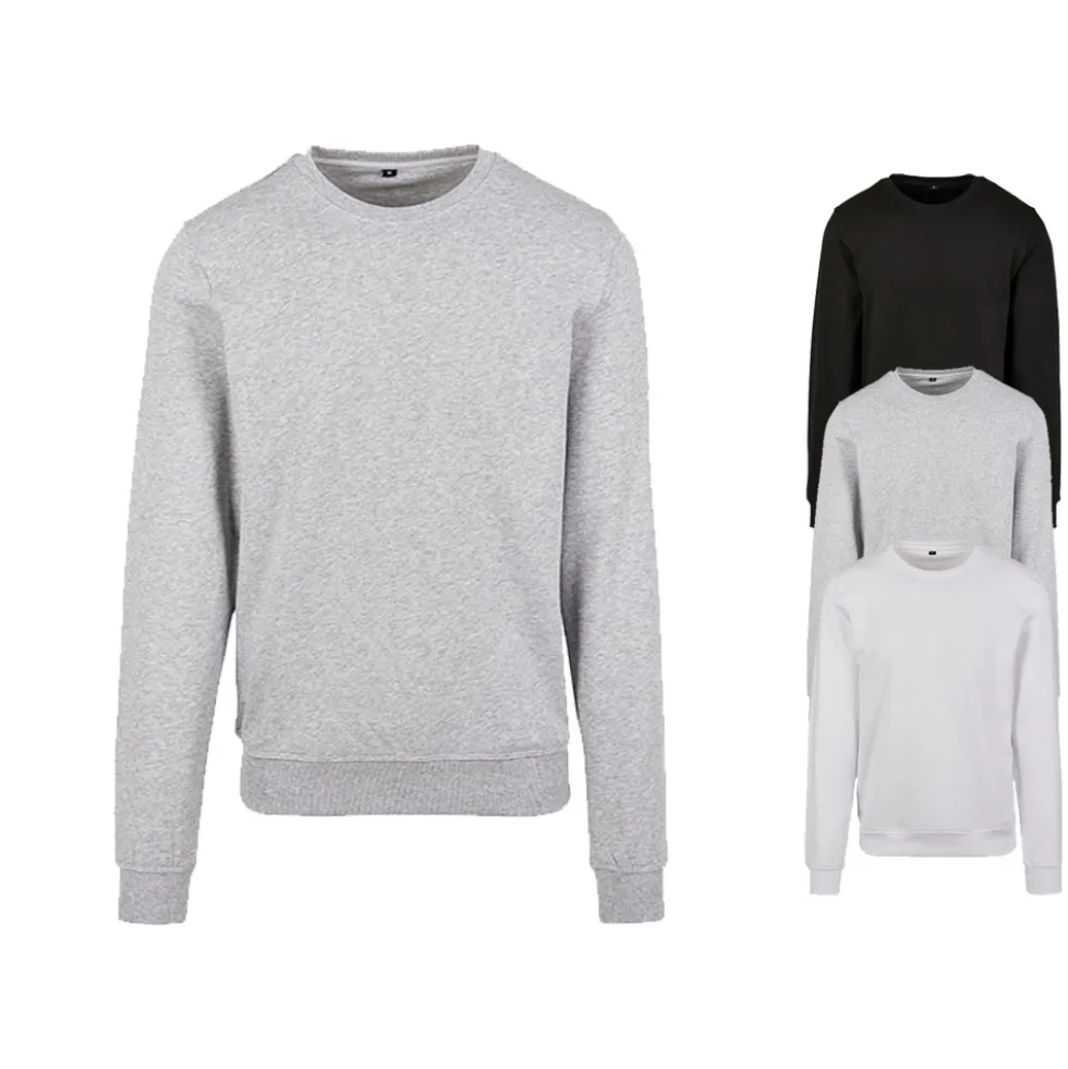 BY119 Build Your Brand Premium Rundhals Sweatshirt