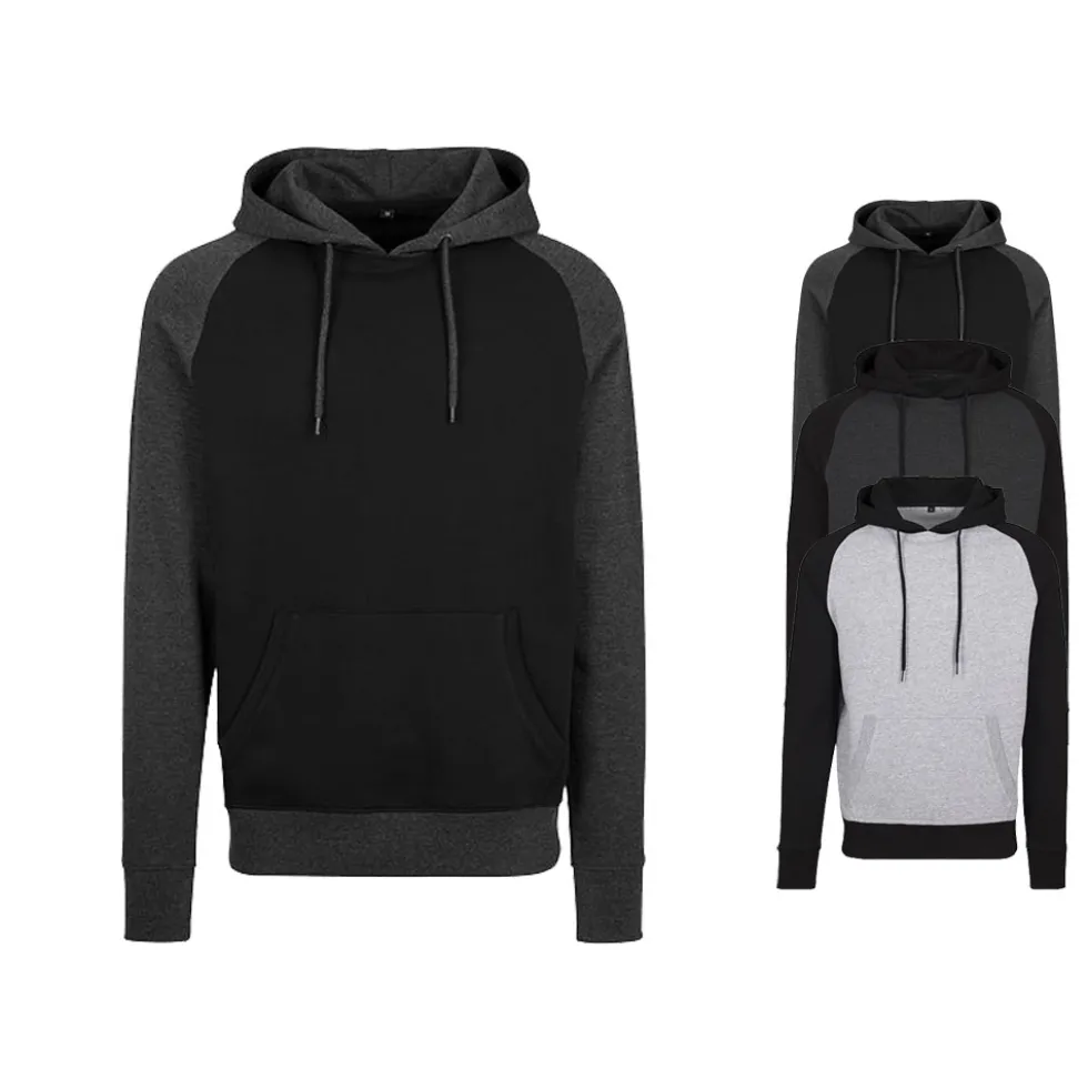 BY077 Build Your Brand Raglan Kapuzen Sweatshirt