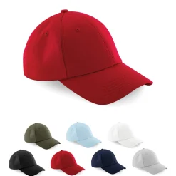 CB59 Beechfield Kappe Authentic Baseball-Kappe 6-Panel-Design mit mittlerem Profil