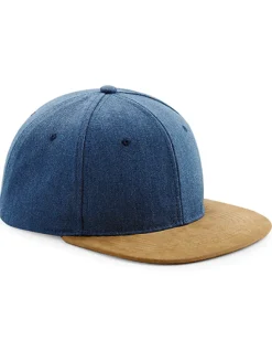 CB668 Beechfield Kappe mit Wildlederoptik Snapbackverschluss