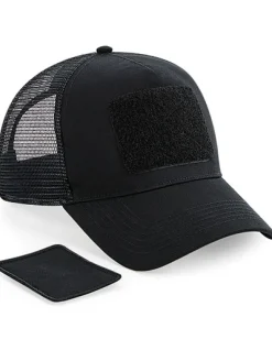 CB641 Beechfield Kappe Patch Fernfahrerkappe mit Snapback-Größeneinsteller im Retro-Stil