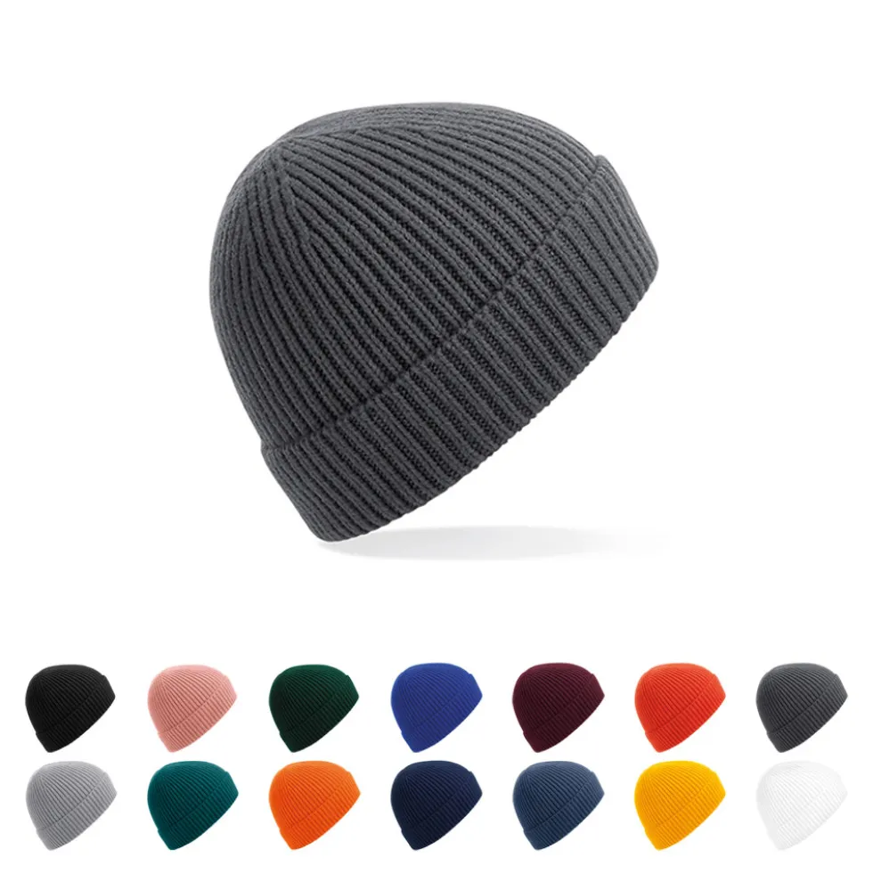 CB380 Beechfield Strickmütze mit Umschlag