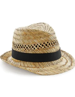CB730 Beechfield Strohhut Sommerhut Trilby-Hut