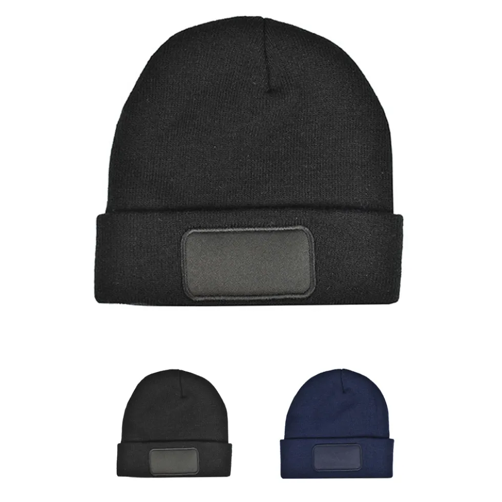 C1451 L-merch Strickmütze mit Druckfenster