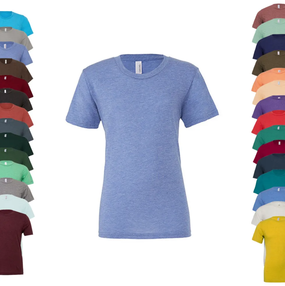 CV3413 Canvas T-shirt aus drei verschiedenen Faserkomponenten