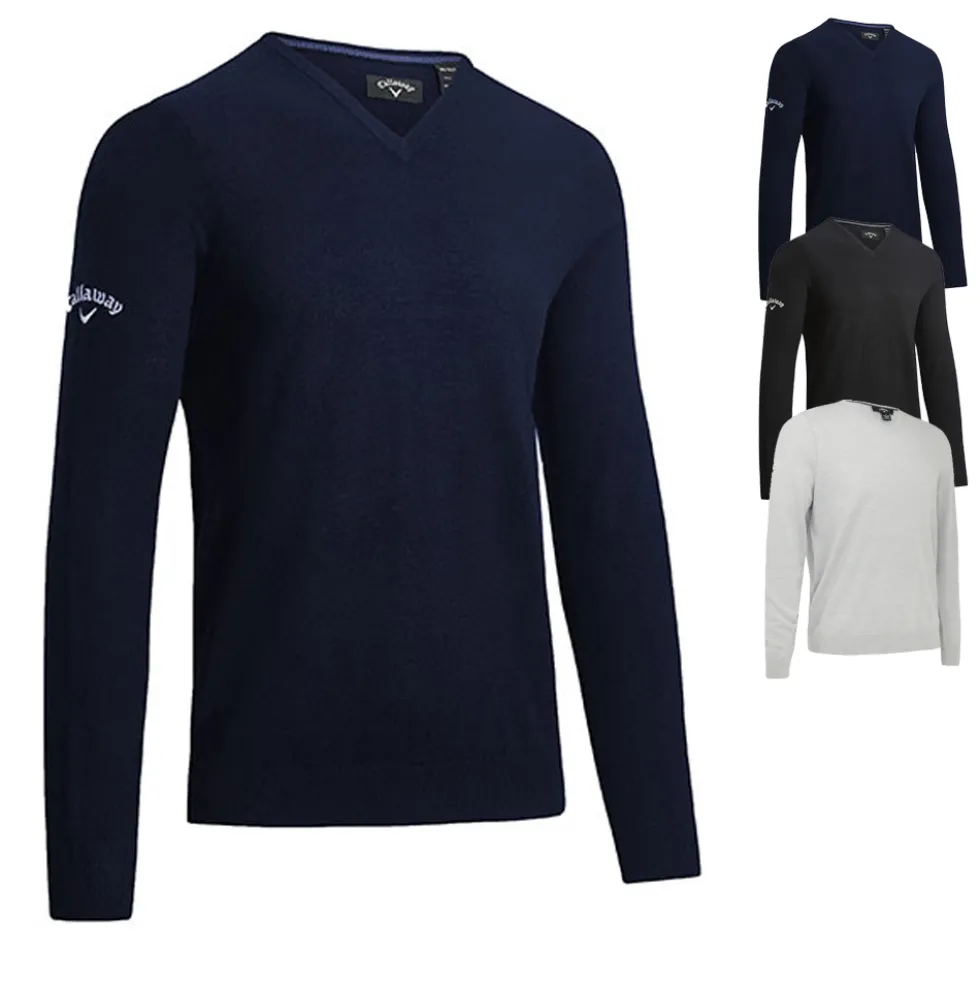 CW353 Callaway Herren V-Ausschnitt Merino Pullover
