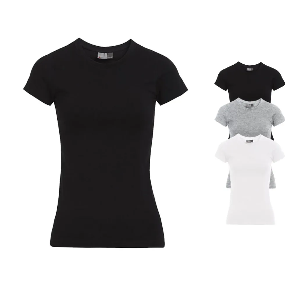 E3085 Promodoro Damen T-Shirt Figurbetont Kurzarm
