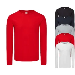 F244 Fruit of the Loom Iconic 150 Classic Langarm T-shirt