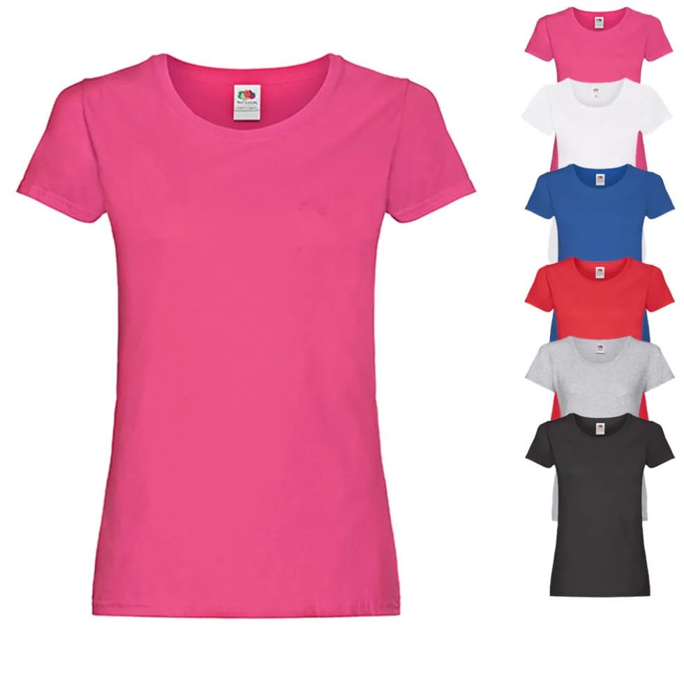 F111 Fruit of the Loom Original T-Shirt für Damen Original T