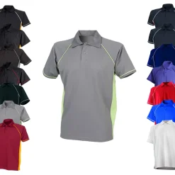 FH370 Finden+Hales Performance-Poloshirt mit Paspeln