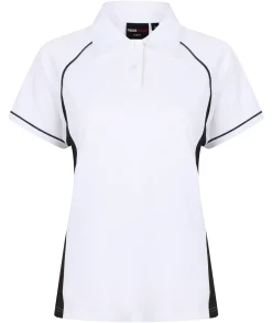 FH371 Finden+Hales Performance-Poloshirt für Damen mit Paspeln