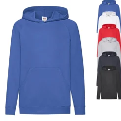 F430K Fruit of the Loom Leichter Kinder Kapuzenpullover Hoodie